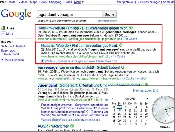 Google-Suche: jugendamt versager