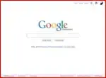 Eine fast leere Google-Seite