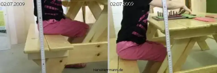 Tisch + Bank für Kita-Kids