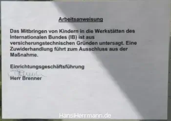 Der »Internationale Bund« ist kinderfeindlich!«