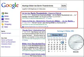 Google-Suche: Abartige Bilder bei Berlin
 Thunderbirds
