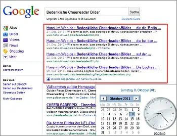 Google-Suche: Bedenkliche Cheerleader Bilder