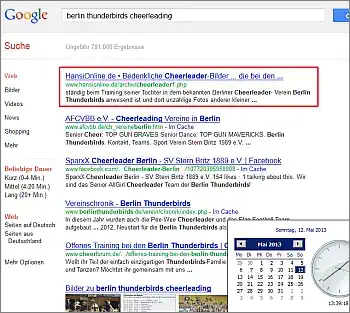 Google-Suche: berlin thunderbirds cheerleading