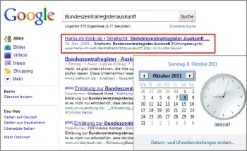 Google-Suche: Bundeszentralregisterauskunft