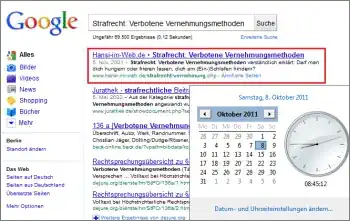 Google-Suche: Strafrecht: Verbotene Vernehmungsmethoden