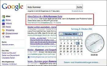 Google-Suche: Kids Kummer