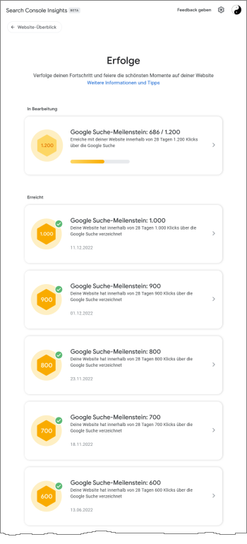 Google-Glückwunsch-Mails