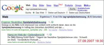 Google-Suche: rag+spielplatzbetreuung