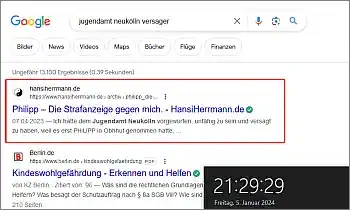 Google-Suche: jugendamt neukölln versager