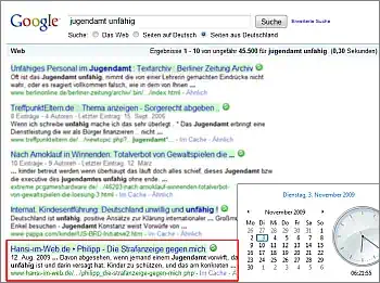Google-Suche: jugendamt unfähig