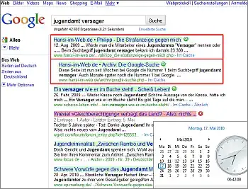 Google-Suche: jugendamt versager