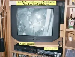 Bild meiner Außenkamera vom Hauseingang