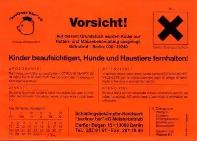 Köder-Warnung