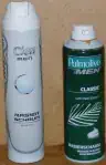 CIEN- und PALMOLIVE-Rasierschaum im Vergleich