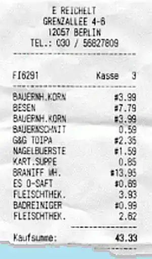 Kassenbon