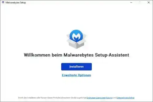 Malwarebytes Anti-Malware: Setup Bild 1