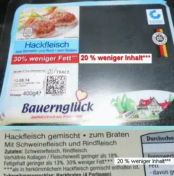 Bauernglück-Hackfleisch: Mogelpackung